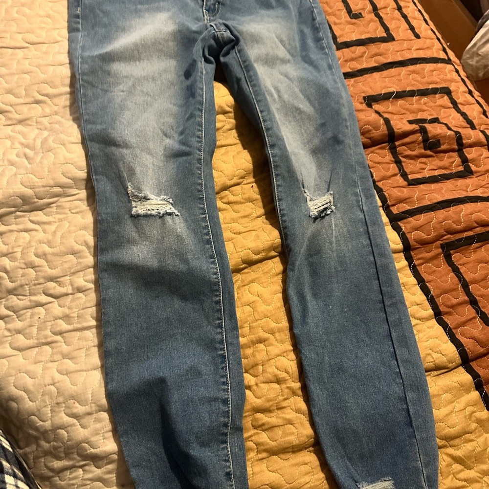 SHEIN Blue Skinny Jeans